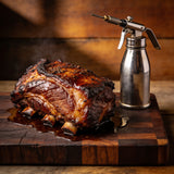 Smoke on Wheels Pork Marinade & Injection – smoked pork shoulder styled board