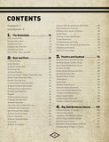 12 Bones Smokehouse by Bryan & Angela King hardback cookbook — contents pages