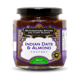 Mudgeeraba Spices Indian Date & Almond Chutney Mild 330g jar front