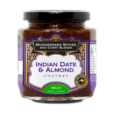 Mudgeeraba Spices Indian Date & Almond Chutney Mild 330g jar front