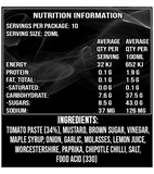 Uncle Mungos Chipotle BBQ ingredients