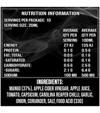 Uncle Mungos Mango Carolina Reaper ingredients