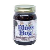 Blues Hog Raspberry Chipotle BBQ Sauce 539g glass pint jar — front of the jar