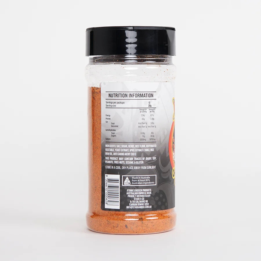 ATOMIC CHICKEN: Charcoal Chicken Seasoning Rub – 280g