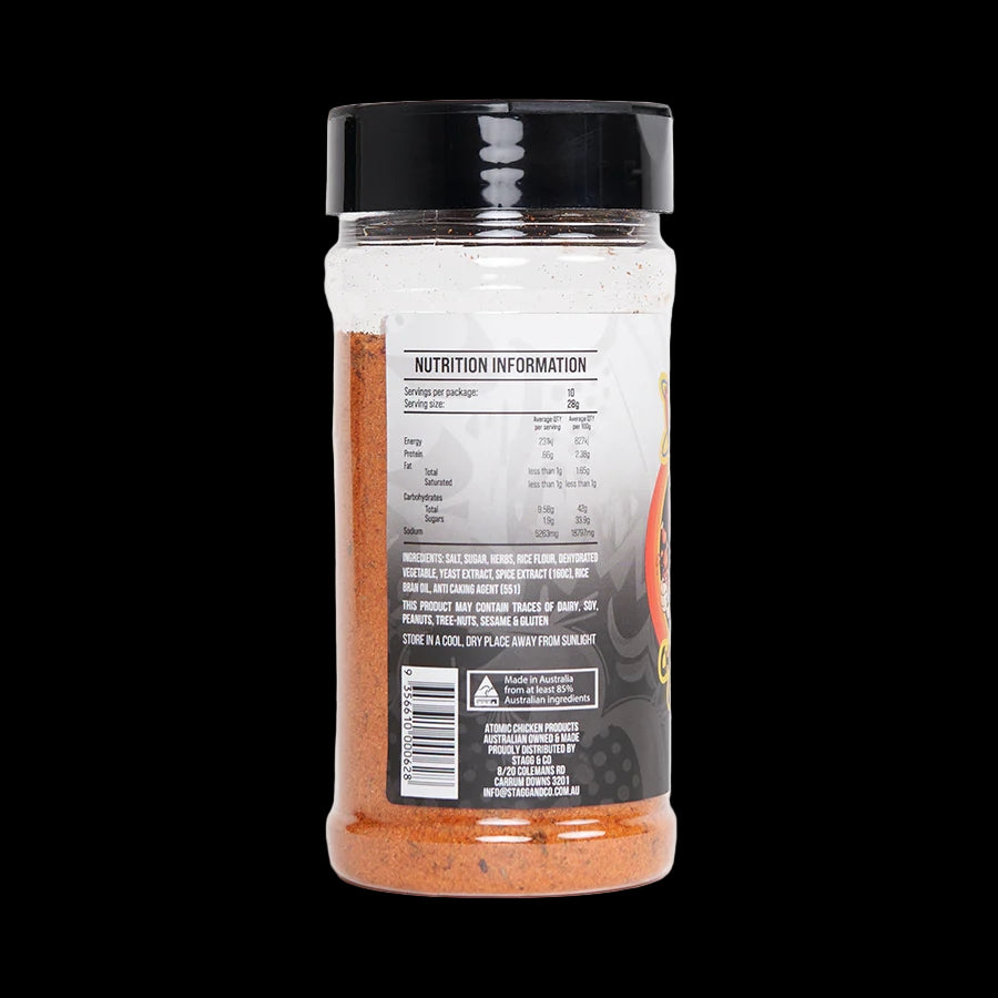 ATOMIC CHICKEN: Charcoal Chicken Seasoning Rub – 280g