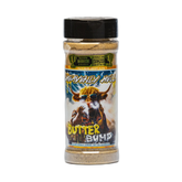Heavenly Hell Butter Bump cowboy butter seasoning 150g — front of the shaker on transparent background