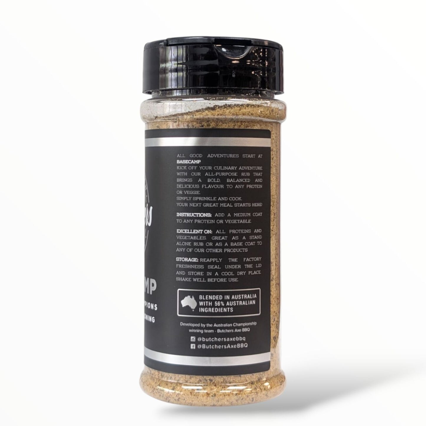 BUTCHERS AXE: Basecamp All-Purpose Seasoning – Bold, Balanced, BBQ Rub (190 g)