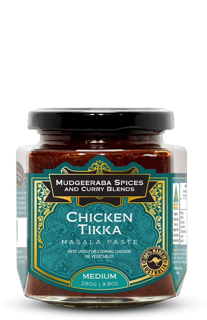 Mudgeeraba Spices Chicken Tikka Curry Paste Medium 280g jar