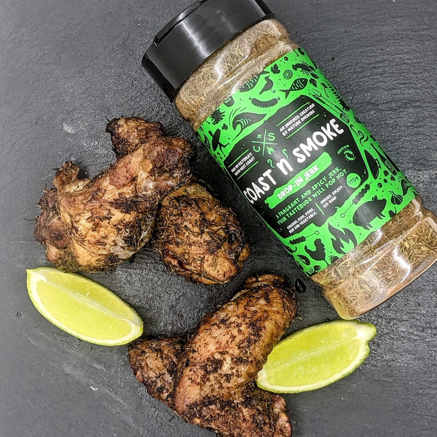 COAST N SMOKE: Drop-In Jerk Rub β 170g