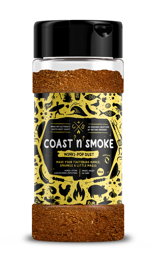 COAST N SMOKE: Winki-POP Dust Seasoning Rub β 180g