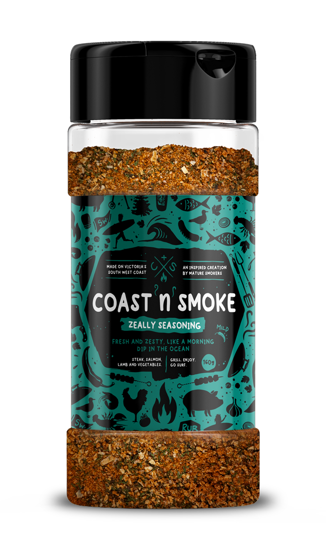 COAST N SMOKE: Zeally Seasoning Rub – 160g