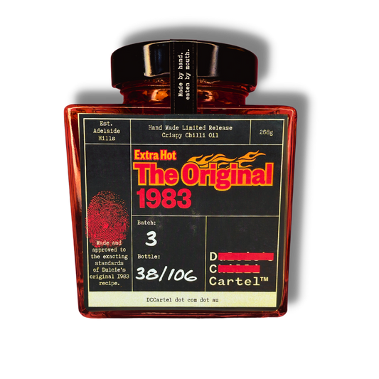 DC CARTEL: The Original 1983- Limited Release Crispy Chilli Oil Extra Hot- 268g