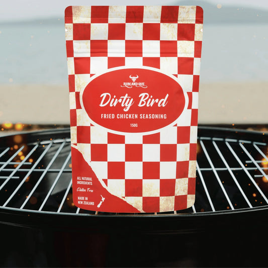 RUM AND QUE: Dirty Bird Fried Chicken Seasoning & Coating β 150g
