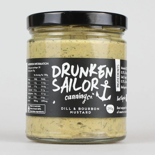 DRUNKEN SAILOR: Dill & Bourbon Mustard β 260g