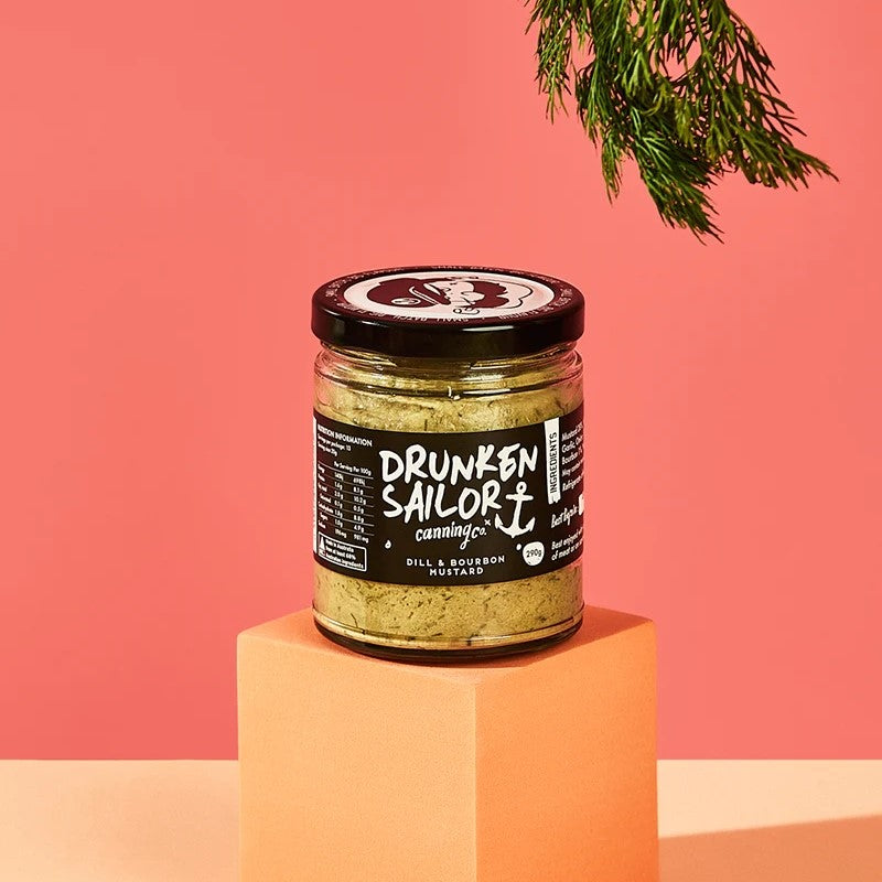 DRUNKEN SAILOR: Dill & Bourbon Mustard – 260g