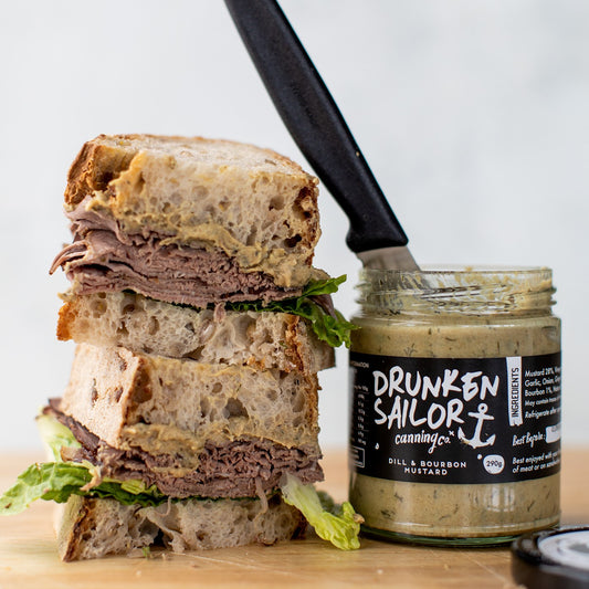 DRUNKEN SAILOR: Dill & Bourbon Mustard β 260g