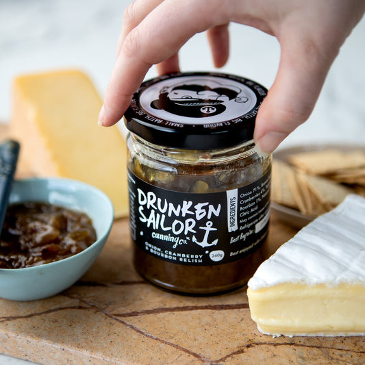 DRUNKEN SAILOR: Onion, Cranberry & Bourbon Relish β 260g