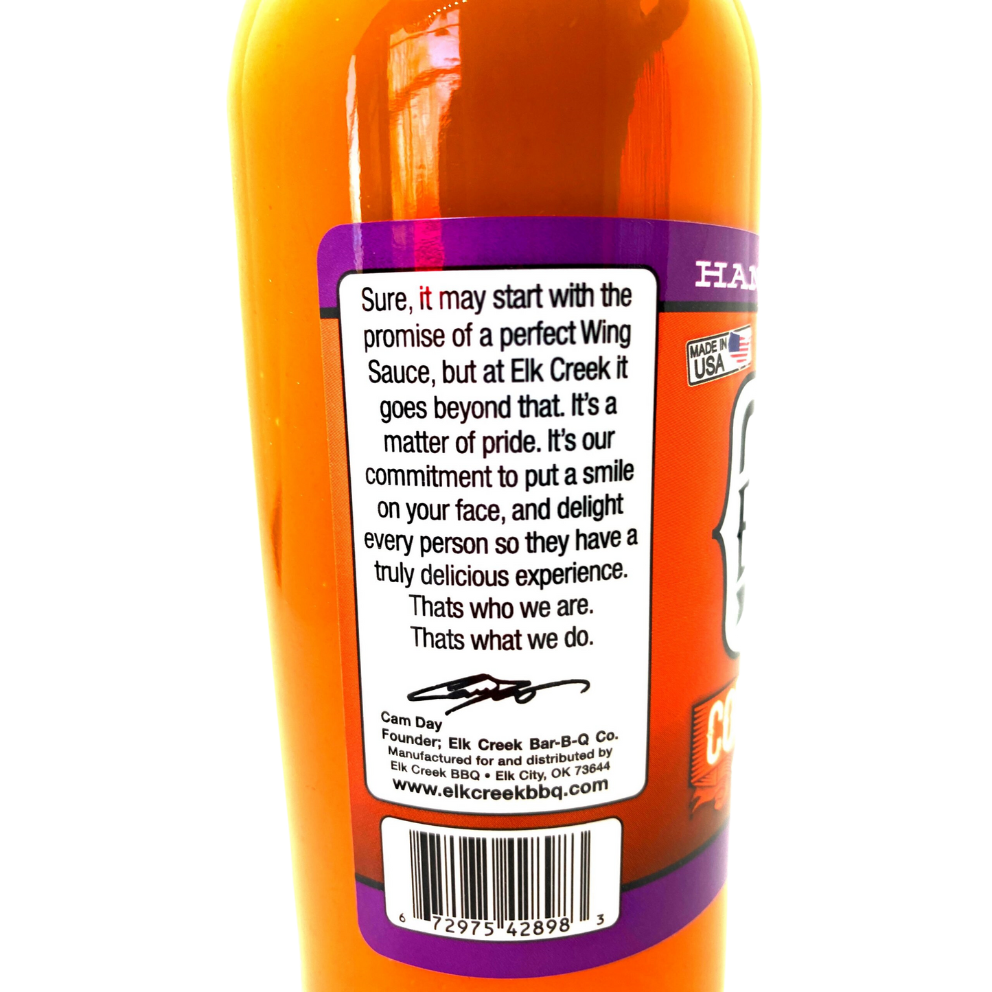 ELK CREEK: Country Wing Original Wing Sauce - 354ml