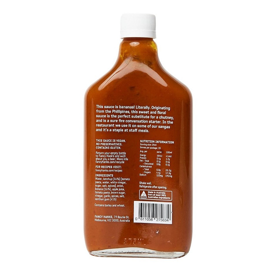 FANCY HANKS: Banana Ketchup Sauce – 375ml