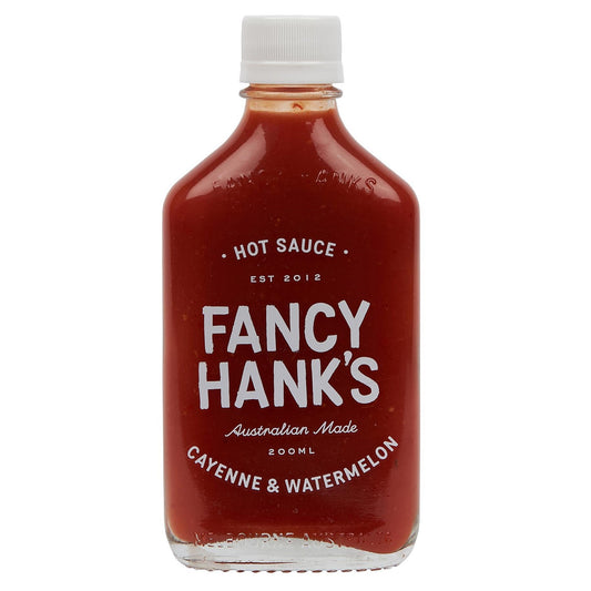 FANCY HANKS: Cayenne & Watermelon Hot Sauce β 200ml