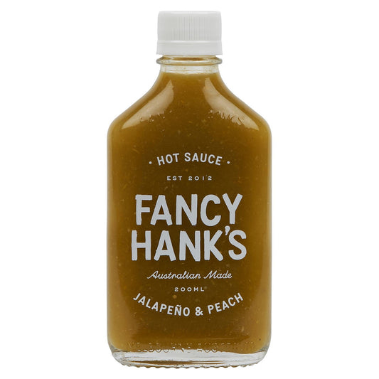 FANCY HANKS: Jalapeno & Peach Hot Sauce – 200ml