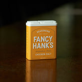 Fancy Hank's Chicken Salt Seasoning 90g - chicken salt shaker label detail