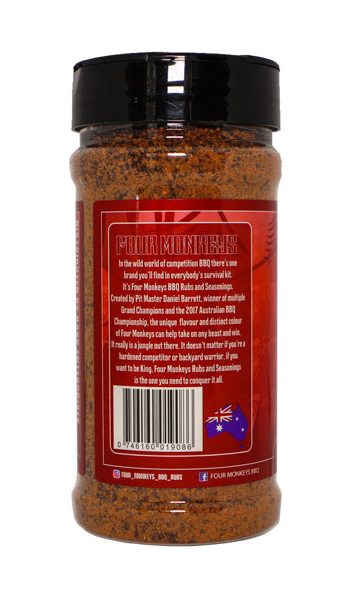 FOUR MONKEYS BBQ: Beef Rub – 280g