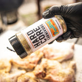 Hardcore Carnivore Poultry Rub 335g — roast chicken seasoned with the herb rub