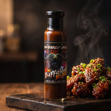 The Buffalos Bluff Korean wing sauce styled with sticky sesame wings