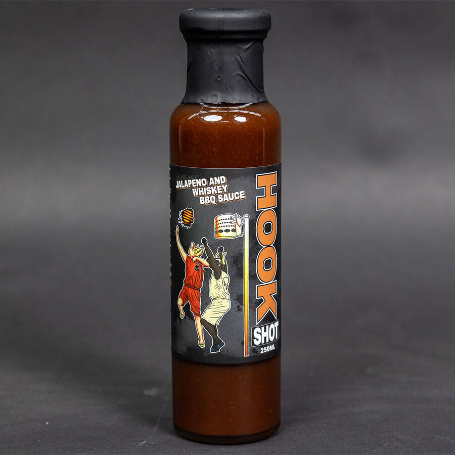 LOW N SLOW BASICS: HOOK SHOT Jalapeno & Whiskey BBQ Sauce - 250ml