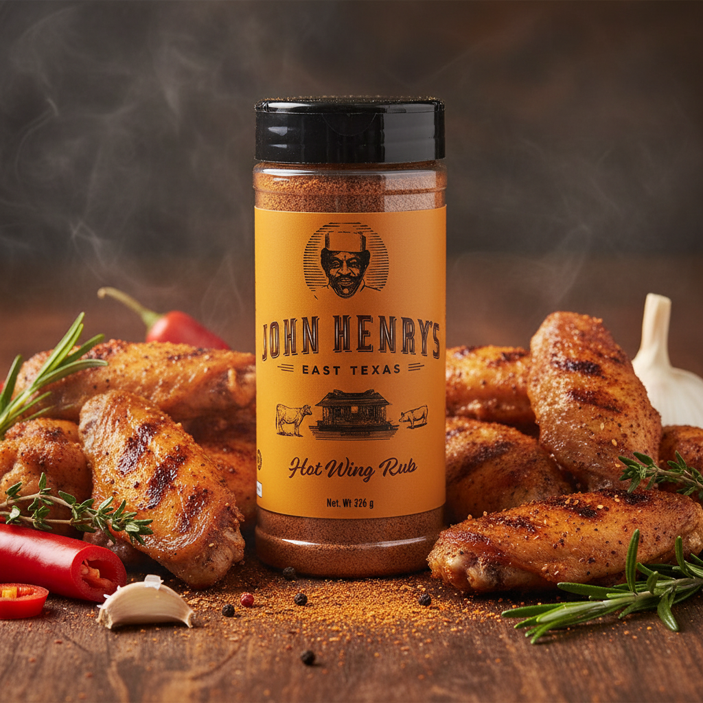 JOHN HENRYS: Hot Wing Rub - 326g