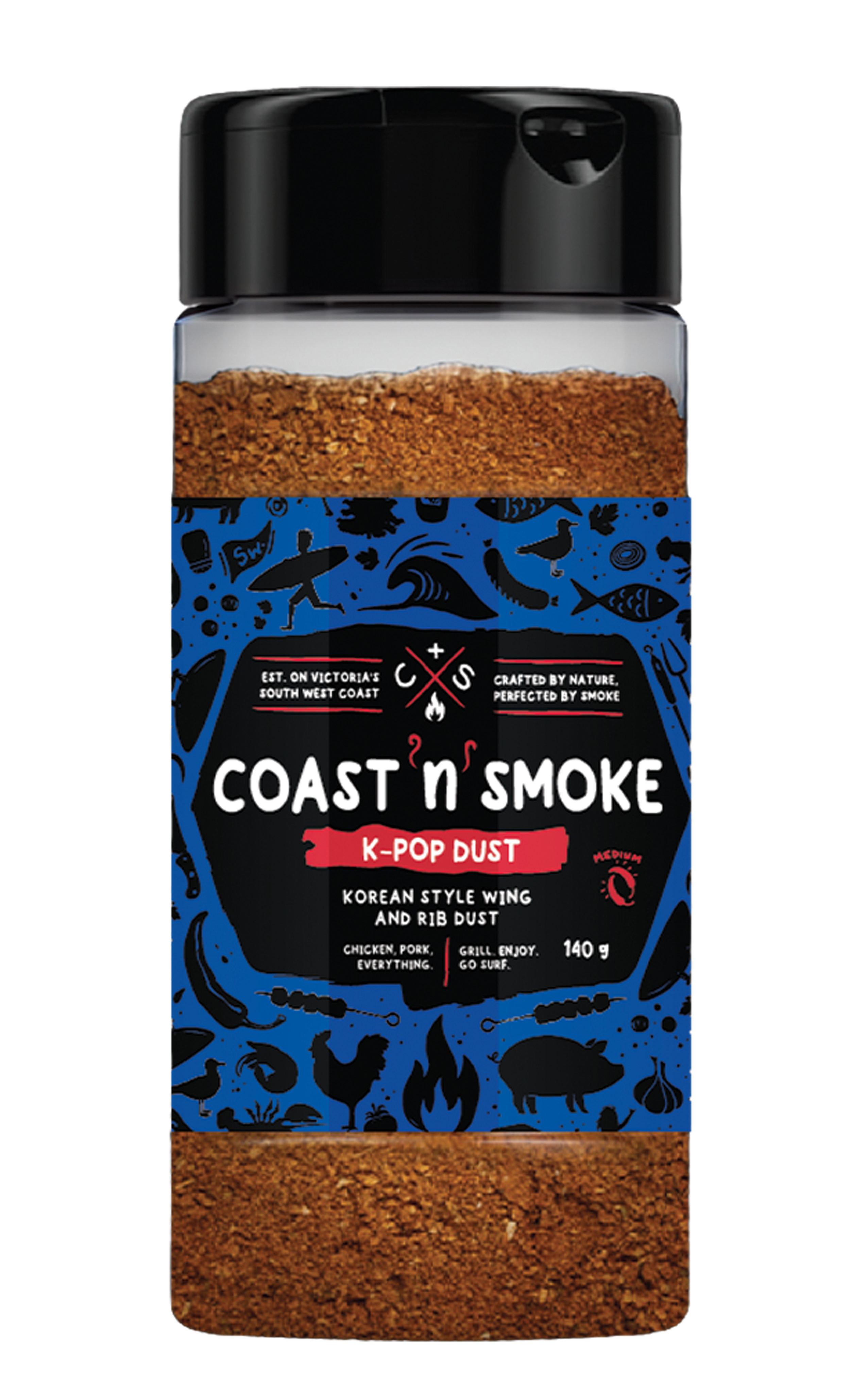 Coast N Smoke K-Pop Dust Korean BBQ rub 150g