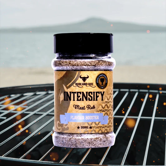 RUM AND QUE: Intensify All Purpose Rub – 200g
