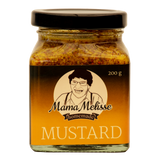 Mama Melisse Mama Mustard 200g glass jar front label - gluten free Australian mustard