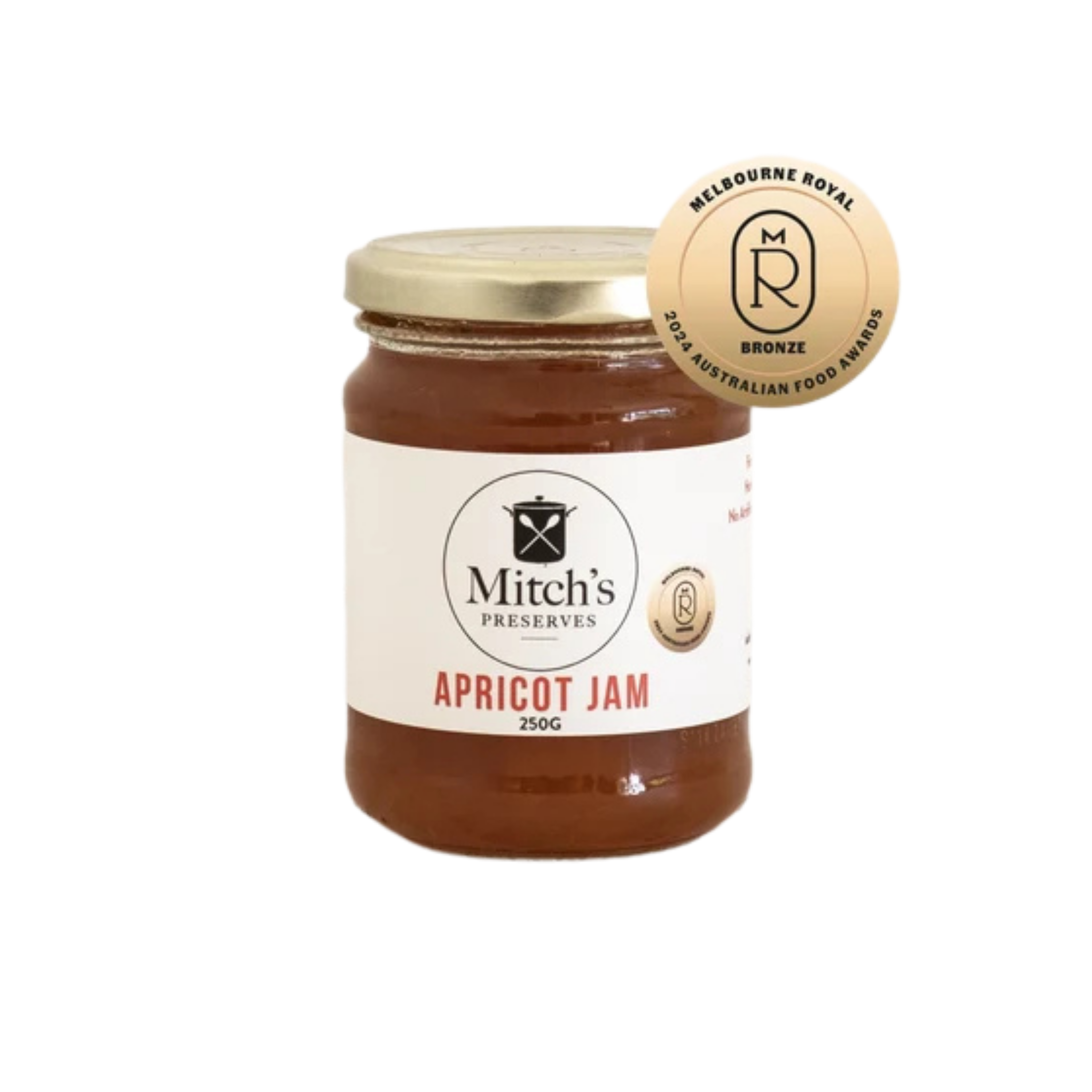 Mitch's Preserves Apricot Jam 250g jar