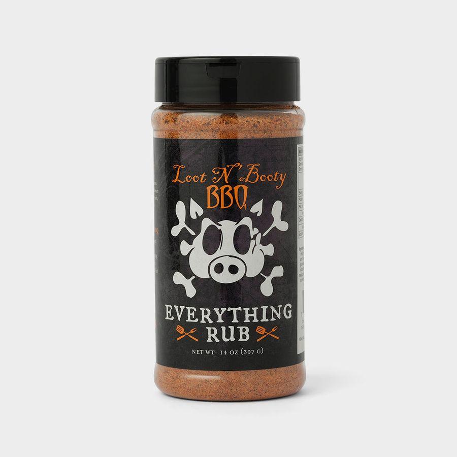 Loot N Booty BBQ Everything Rub 397g jar - front