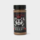 Loot N Booty BBQ What's Your Beef Rub 397g jar - front