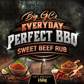 Big GC's Sweet Beef Rub 150g — official label artwork