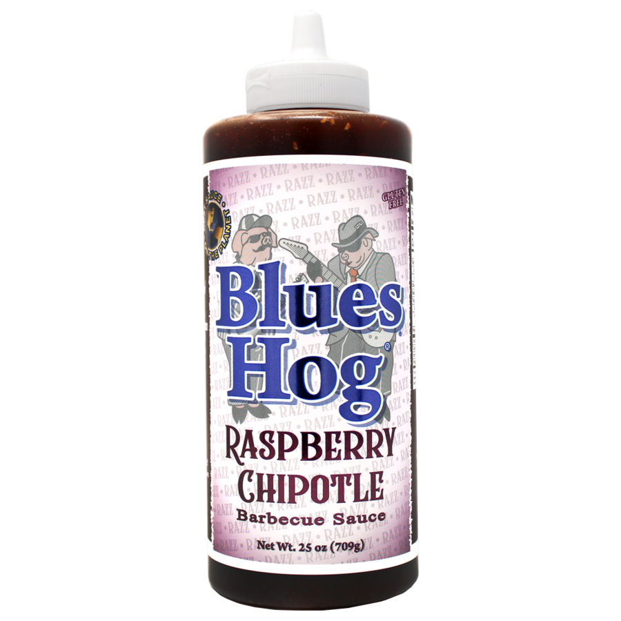 Blues Hog Raspberry Chipotle BBQ Sauce 709g — front of the squeeze bottle