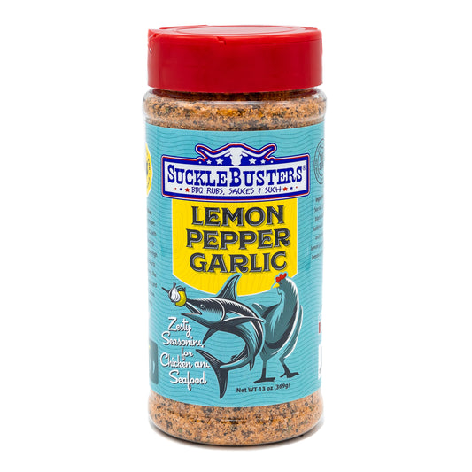 SUCKLEBUSTERS: Lemon Pepper Garlic Rub – 411g