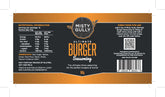 Misty Gully Burger Seasoning label