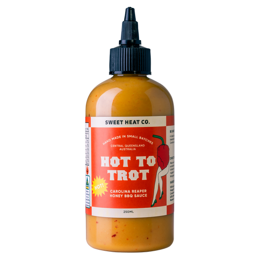 SWEET HEAT CO: Hot To Trot, Carolina Reaper Honey BBQ Sauce β 250ml