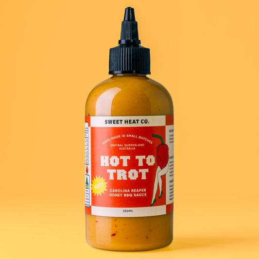 SWEET HEAT CO: Hot To Trot, Carolina Reaper Honey BBQ Sauce β 250ml