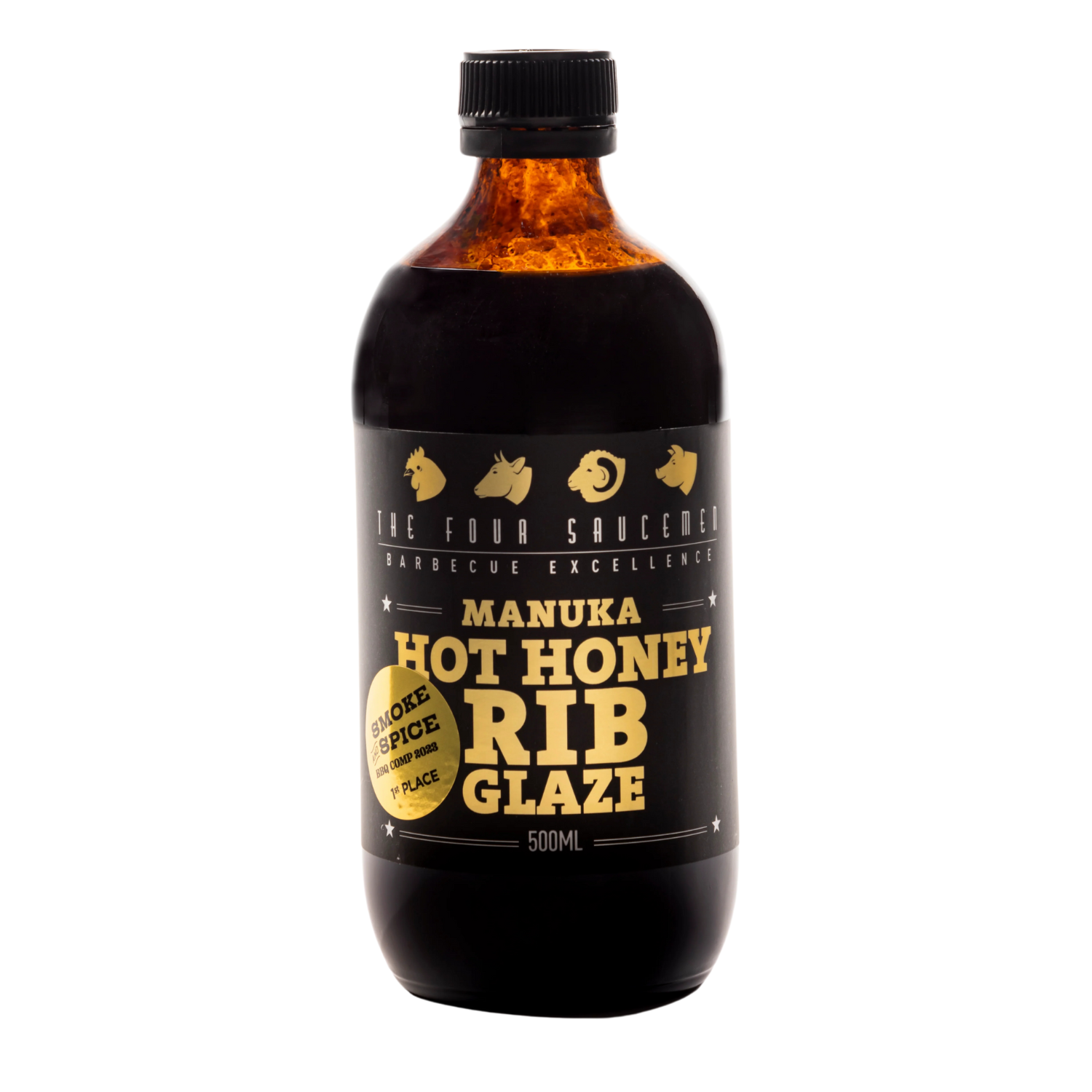 FOUR SAUCEMEN Manuka Hot Honey Rib Glaze 500ml