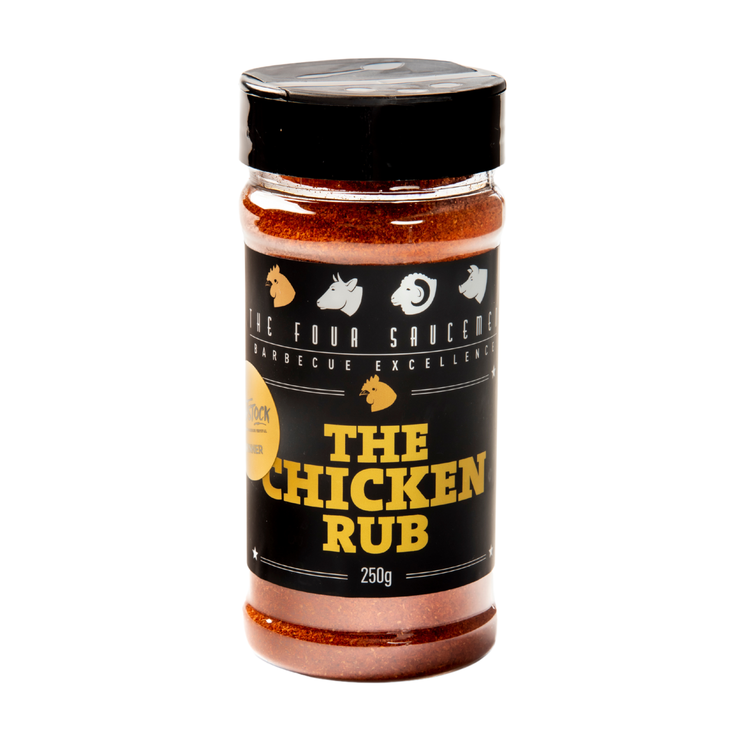 FOUR SAUCEMEN The Chicken Rub 250g front of jar