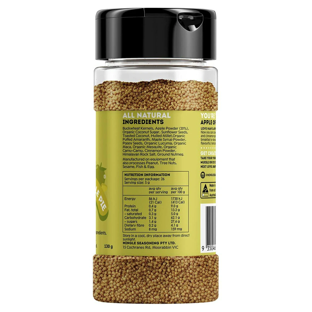 MINGLE SEASONING: Caramel Apple Pie Sweet Rub Topper - 120g