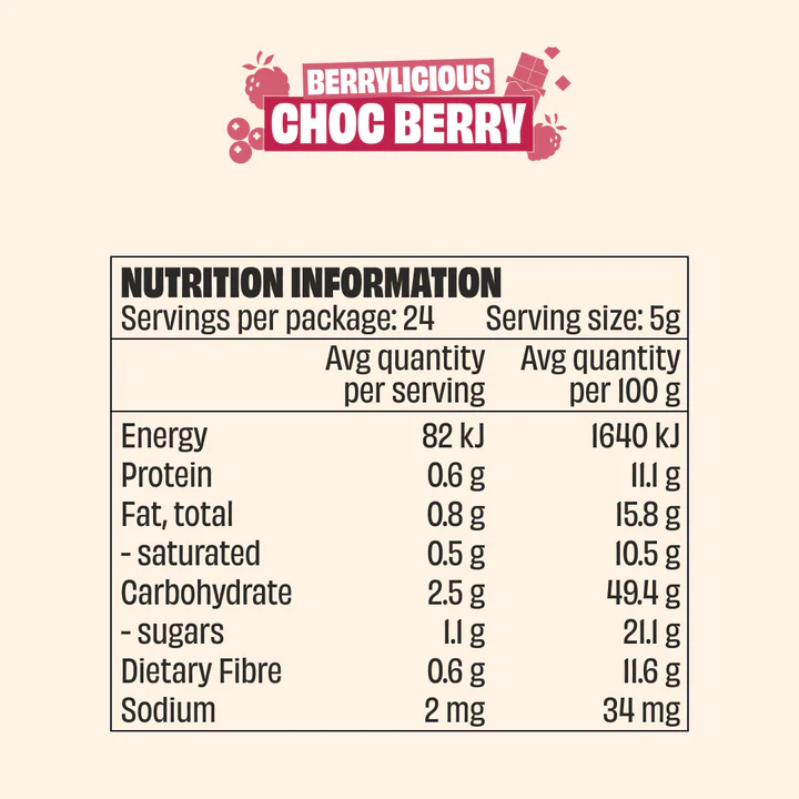 MINGLE SEASONING: Choc Berry Crunch Sweet Rub Topper - 140g