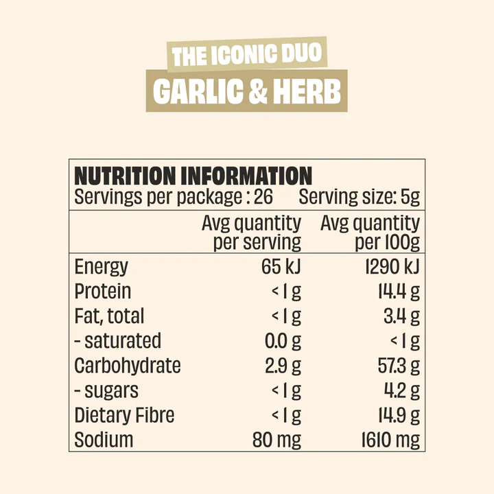 MINGLE SEASONING: Garlic & Herb Seasoning - 130g