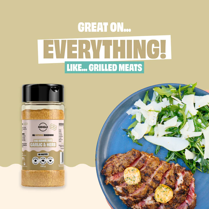 MINGLE SEASONING: Garlic & Herb Seasoning - 130g