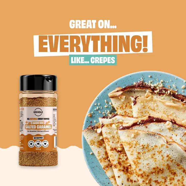 MINGLE SEASONING: Salted Caramel Crunch Sweet Rub Topper - 120g